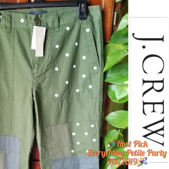 J. Crew Pants - NWT J. Crew Patchwork Cropped Chinos